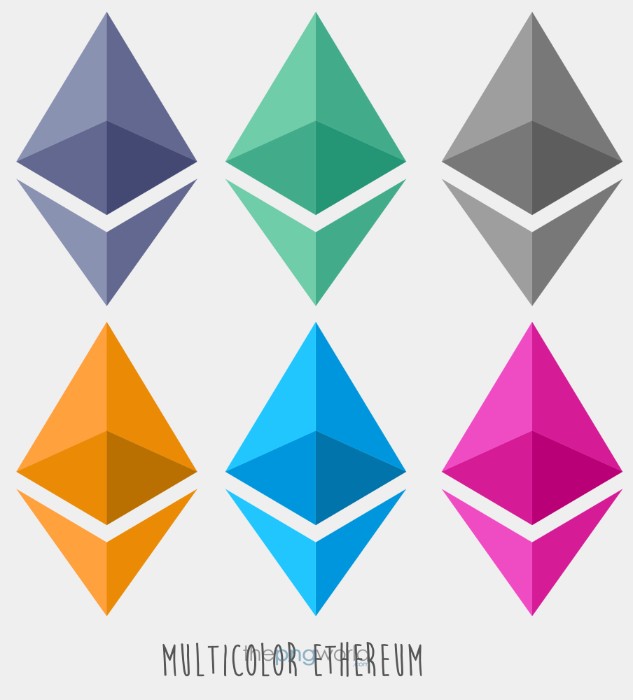 Multicolor Ethereum logo transparent Vector PNG Ethereum logo,logo,vector,cryptocurrency,png,eth sign,ethereum coin png,blockchain logo,ether image,eth co in,multi color ethereum,pink,blue,yellow,blue,black,ether symbol,